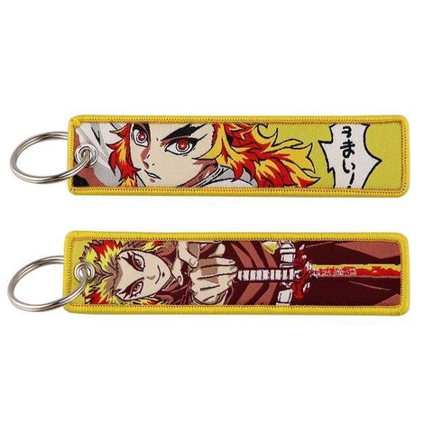 Embroidery Keychain - Demon Slayer -  Kyojuro Rengoku