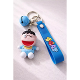 3D PVC Figure Keychain - Doraemon - Gian Doraemon Outfit