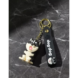 3D PVC Figure Keychain - Pets - Max Sitting Happy