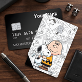 Credit Card Skin Sticker - Peanuts - Snoopy Hugging Charlie Brown Comic