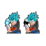 3D Lenticular Sticker - Dragon Ball - Vegito Super Saiyan Blue Blue Energy Ball