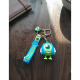 3D PVC Figure Keychain - Monsters Inc - Mike Wazowski Varsity Jacket