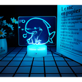 3D LED Night Light - Cute Shark