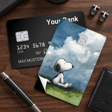 Credit Card Skin Sticker - Peanuts - Snoopy On Grassy Hill