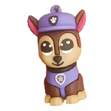3D PVC Figure Keychain - Paw Patrol - Chibi Chase Sitting Police