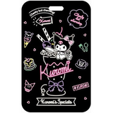 ID Card Badge Holder - Sanrio - Kuromi In Parfait Glass With Neon Text