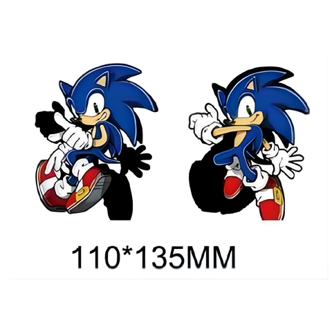 3D Lenticular Sticker - Sonic the Hedgehog - Action Poses Duo
