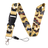 Lanyard - Butterflies on Yellow