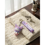 3D PVC Figure Keychain - Kuromi - Pastel Sitting Variant
