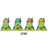3D Lenticular Sticker - Teenage Mutant Ninja Turtles - Four Turtles Faces