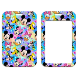 ID Card Badge Holder - Disney - Mickey Mouse and Friends Faces with Stars Pattern
