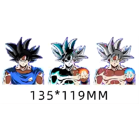 3D Lenticular Sticker - Dragon Ball - Goku Ultra Instinct Forms
