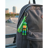 3D PVC Figure Keychain - Teenage Mutant Ninja Turtles - Leonardo Holding Katanas