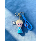 3D PVC Figure Keychain - Disney Princess - Elsa Ice Dress Chibi