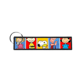 Peanuts Sally Brown, Charlie Brown, Snoopy, Woodstock, Linus van Pelt, Lucy van Pelt embroidery keychain