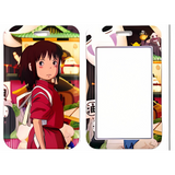 ID Card Badge Holder - Spirited Away - Chihiro Ogino In Red Dress With No-Face