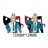 3D Lenticular Sticker - Chainsaw Man - Power with Scythe Two Forms