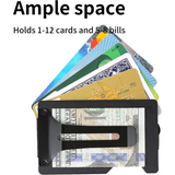 Premium Laser Engraving - Laser Engraved Matte Black Minimalist Wallet