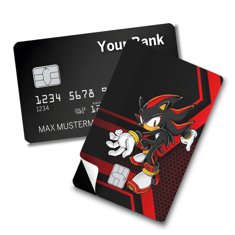 Credit Card Skin Sticker - Sonic the Hedgehog - Shadow