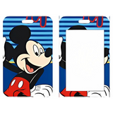 ID Card Badge Holder - Mickey & Friends - Mickey Mouse Waving Blue Stripes