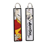 Embroidery Keychain - Avatar: The Last Airbender - Aang With Series Title