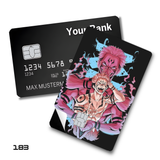 Credit Card Skin Sticker - Jujutsu Kaisen - Fiery Pink Duo