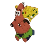 SpongeBob SquarePants Patrick carrying SpongeBob on his back PVC keychain