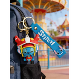 3D PVC Figure Keychain - Lilo & Stitch - Stitch Samurai Helmet Outfit
