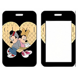 ID Card Badge Holder - Mickey & Friends - Mickey & Minnie On Gucci Monogram Heart