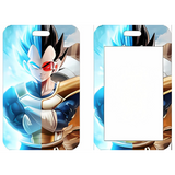 ID Card Badge Holder - Dragon Ball - Vegeta Super Saiyan Blue Split Design