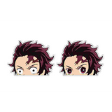 3D Lenticular Sticker - Demon Slayer - Tanjiro Kamado Eyes Peeking