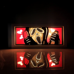 3D Paper Carving Light Lamp - Ghostface