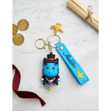 3D PVC Figure Keychain - Aladdin - Genie Tuxedo Holding Lamp