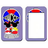 ID Card Badge Holder - Mickey & Friends - Mickey And Minnie Sitting Together With Gucci Logo