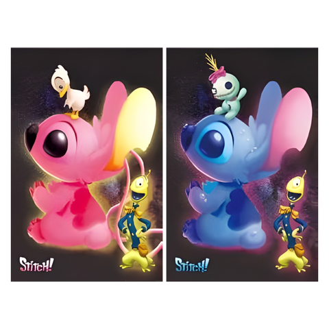 3D Lenticular Poster 12"x16" - Lilo & Stitch - Stitch with Scrump & Angel