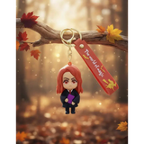 3D PVC Figure Keychain - Harry Potter - Ginny Weasley Holding Book