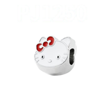 Bracelet Charm - Hello Kitty - Hello Kitty face with red bow