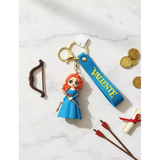3D PVC Figure Keychain - Brave - Chibi Merida Holding Bow