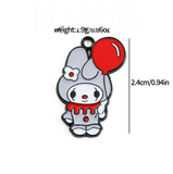 Bracelet Charm - Hello Kitty - silver tin-man robot Hello Kitty