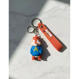 3D PVC Figure Keychain - Alvin Y Las Ardillas - Alvin Blue A Shirt