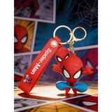 3D PVC Figure Keychain - Spider-Man - Chibi Web-shooting