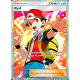 Card Keychain - Pokémon - Red Supporter Full Art Rainbow Rare