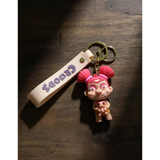3D PVC Figure Keychain - Croods - Sandy Holding Punch Monkey