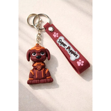 3D PVC Figure Keychain - Paw Patrol - Rubble Charged Up