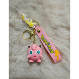 3D PVC Figure Keychain - Pokemon Jigglypuff - Jigglypuff Standing