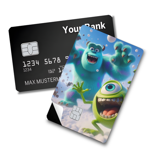 Credit Card Skin Sticker - Monsters Inc - Sulley & Mike Wazowski