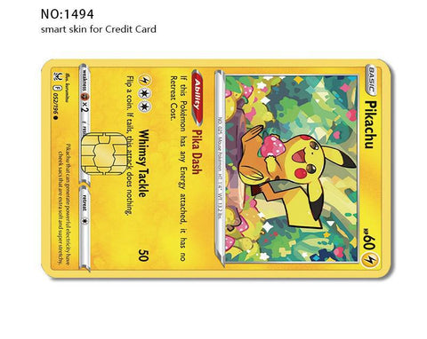 Credit Card Skin Sticker - Pokemon - Pikachu Card