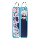 Embroidery Keychain - Jujutsu Kaisen - Satoru Gojo (Teal, Sunglasses)