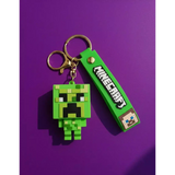 3D PVC Figure Keychain - Minecraft - Chibi Creeper
