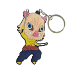 Demon Slayer Inosuke Hashibira with Swords PVC keychain